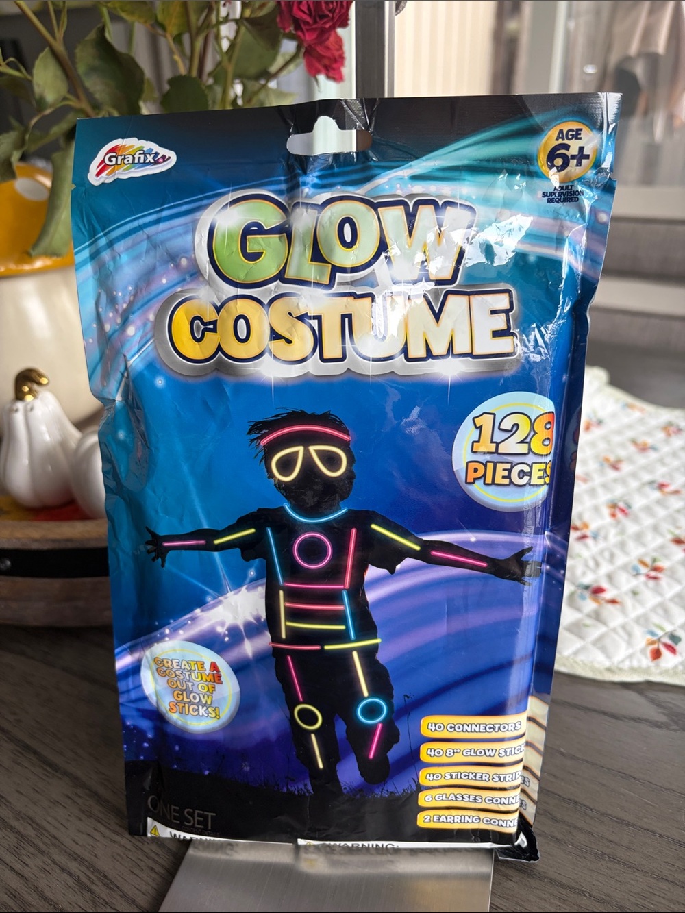 Glow Costume Kit for Kids - Blue Glow Accents